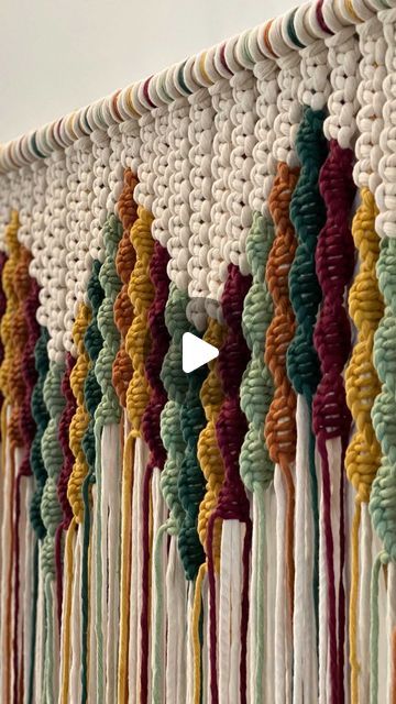 Fibre Art, Cortina Macrame, Macrame Tutorials, Fiber Artist, You Better Work, Macrame Tutorial, Macrame Art, Artist On Instagram, Work In Progress