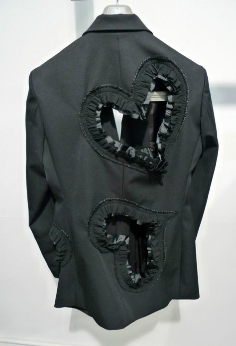 clothjects: comme des garcons fall 2008 jacket with frilly cut... Tokyo Fashion, Couture, Jobu Tupaki, Comme Des Garcons Menswear, Fashion 2008, Conceptual Sculpture, Comme Des Garcons Black, Combo Dress, Japan Design