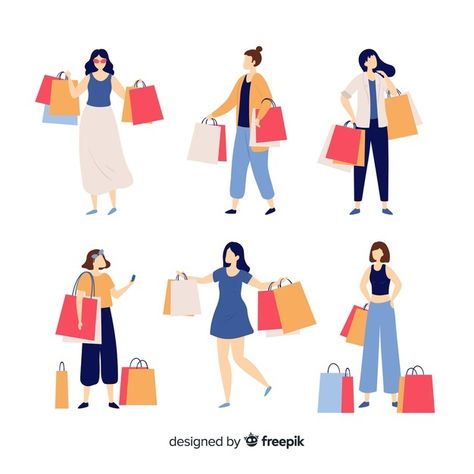 People Shopping Illustration, Shopping Illustration Art, Shopping Bag Illustration, Shopping Graphic, Shopping Illustration, Shopping Vector, Girly Graphics, Motorcycle Illustration, Fashion Vector