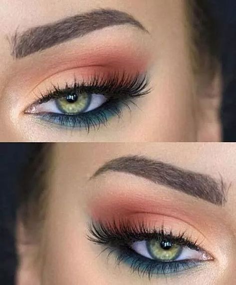 Green Eye Makeup, Makeup Looks For Green Eyes, Dramatic Eye Makeup, Hooded Eye Makeup, Makijaż Smokey Eye, Green Eye, Eye Makeup Steps, Simple Eye Makeup, Colorful Eye Makeup