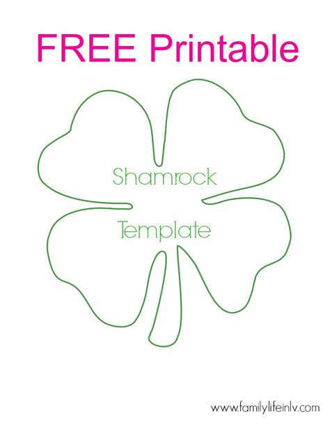 Four+Leaf+Shamrock+Template+Printable Molde, Patchwork, Shamrock Crafts For Kids, Shamrock Crafts, Shamrock Printable, Sant Patrick, Shamrock Template, Fete Saint Patrick, Shamrock Craft