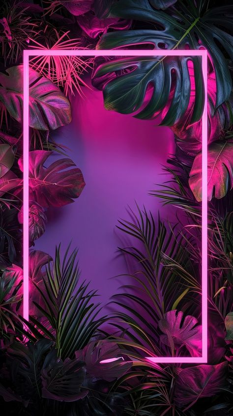 Tropical outdoors nature jungle. | Premium Photo - rawpixel Neon Tropical Aesthetic, Soft Summer Wallpaper, Plants Background Wallpapers, Purple Summer Wallpaper, Summer Asthetics Photos Wallpaper, Neon Phone Wallpapers, Tropical Iphone Wallpaper, Iphone Asthetics, Iphone Neon Wallpaper