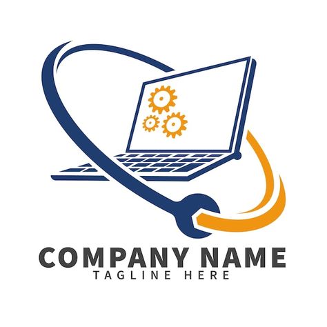 Logos, Computer Repair Logo, Laptop Logo, Laptop Vector, Computer Logo, Laptop Gadgets, Computer Service, Logo Company, Logo Font