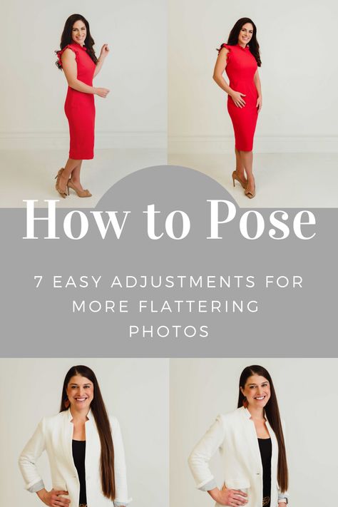 Headshots Ideas Creative, Best Picture Poses Women, Postures For Photoshoot, How To Stand In A Group Photo, Casual Professional Headshots Women, Portrait Posing For Women, Pose For Professional Photo, Pose Business Woman, Picture Poses Professional