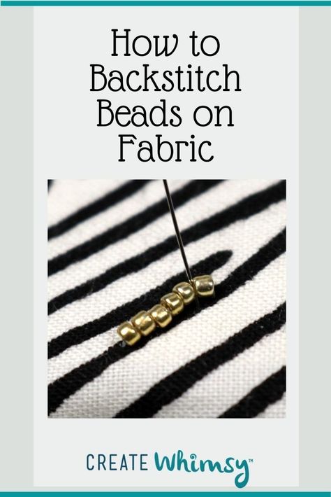 Couture, How To Bead On Fabric, How To Sew Beads On Fabric, Sewing Beads On Fabric, Beads On Fabric, Fabric Beading, Stitch Beads, Seed Bead Patterns Free, Bead Matted