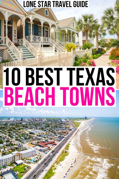 Looking for great beaches in Texas? Check out these beautiful Texas beach towns! best beach towns in texas | best coastal towns in texas | texas coastal towns | towns on texas coast | towns on the texas coast | best places to visit texas gulf coast | texas gulf coast places to visit | tx beach towns | tx coastal towns | texas gulf coast towns | tx gulf coast towns Texas Beach Vacation, Beaches In Texas, Best Beaches In Texas, Texas Vacation Spots, Texas Gulf Coast, Texas Bucket List, Texas Vacation, Texas Beaches, Texas Adventure