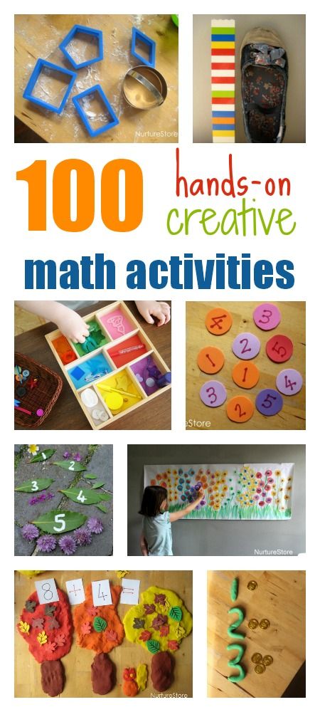 100 creative math activities for toddlers, preschool, and school age kids. Hands-on, multi-sensory ideas, organised by topic and theme. Sensory Maths Activities, 0-10 Number Activities, Kindergarten Number Activities, Math Activities For Toddlers, Numeracy Activities, Aktiviti Kanak-kanak, Creative Math, Sensory Ideas, Math Activities For Kids