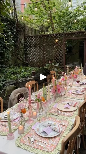 22K views · 2.4K reactions | It’s a secret garden party in the middle of New York City. 🌷 @talliia hosted the ultimate Spring soirée tucked away in a quiet corner of Manhattan. Talia Hubble is the founder and designer of @maudeandmay—a company for lovely linens and vintage dishware 😍

#gardenparty #nyc #patio #hostingtip #party #dinnerparty #florals #floralarrangement #secretgarden #newyorkcity #flowers | Homeworthy | Herb Alpert & The Tijuana Brass · Ladyfingers Nyc Patio, Talia Hubble, Secret Garden Party, Paris Garden, Herb Alpert, Secret Garden Parties, Spring Garden Party, Vintage Dishware, A Secret Garden