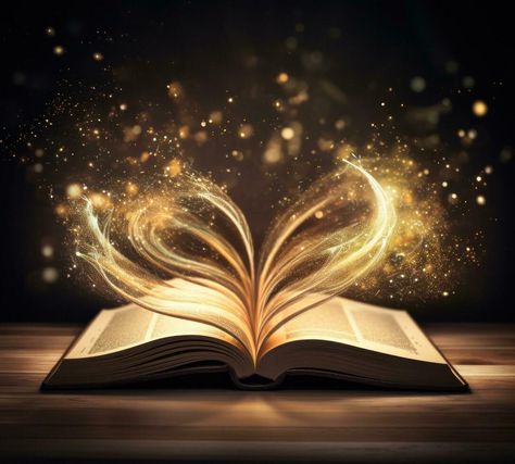 An opening magic book Mystical Fairy, Book Wizard, Book Magic, Magical Images, Fantasy Land, Magical Book, Cool Books, Fortune Teller, Magic Book