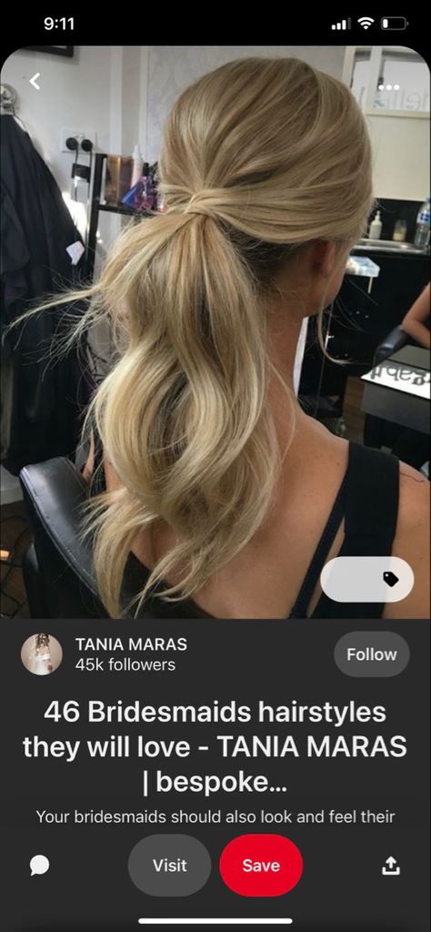 Ponytail Hairstyles With Bangs, Ponytail Hairstyles Ideas, Bridesmaid Ponytail, Low Pony Hairstyles, Bridesmaid Hair Ponytail, Prom Ponytail Hairstyles, Bridesmaid Hair Inspo, Wedding Ponytail Hairstyles, Fancy Ponytail