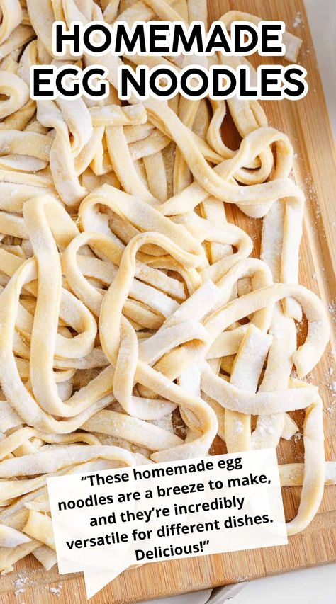 Homemade Flour Noodles, Homemade Egg Noodles For Stroganoff, Fast Egg Noodle Recipes, Essen, Best Homemade Egg Noodles, Homemade Gluten Free Egg Noodles, Pasta Recipes Egg Noodles, Easy Homemade Egg Noodles, Old Fashioned Egg Noodles