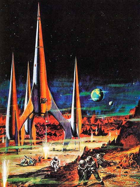 Retro Futurism Art, Modern Mythology, Science Fiction Art Retro, Location Design, Futurism Art, Air Art, Scifi Art, Arte Peculiar, 70s Sci Fi Art