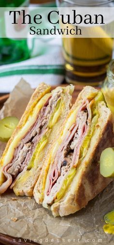 Gourmet Sandwiches Recipes, Sweet Ham, Cuban Sandwich Recipe, Resep Sandwich, Sandwhich Recipes, Best Sandwich Recipes, Cuban Sandwich, Southern States, Chicken Sandwich Recipes