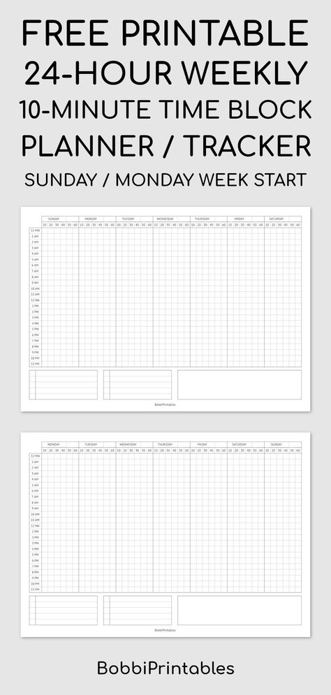 Download this printable 24-hour weekly 10-minute time block planner / tracker for free. This printable template is perfect for planning task... Organisation, Hourly Study Planner Printable, Time Planner Ideas, Paper For Notes Free Printable, Daily Hourly Schedule Printable Free, Weekly Planner Time Block, Free Hourly Planner Printable, Weekly Schedule Free Printable, Daily Planner Template Free Printables
