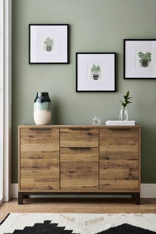 Compact Large Sideboard Console Cupboard, Dark Oak Furniture, Lift Up Coffee Table, Sideboards Living Room, Next Furniture, Hallway Console, Console Table Hallway, Small Sideboard, Large Sideboard