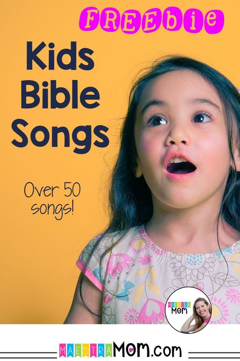 Bible Songs For Preschoolers, Christian Preschool Songs, Sunday School Songs For Preschoolers, Sunday School Songs For Kids, Preschool Bible Songs, Bible School Songs, Kids Church Songs, Children's Church Songs, Vbs Songs