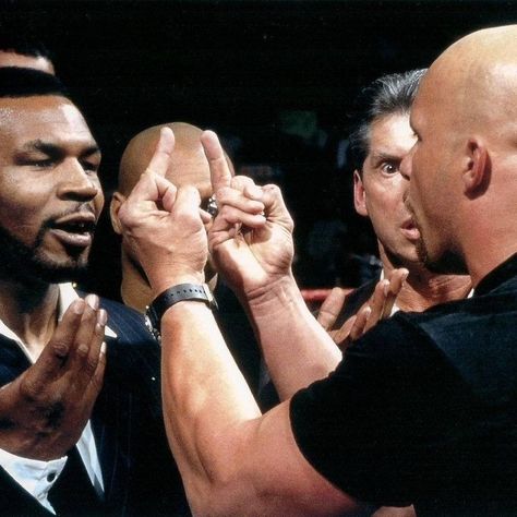 Mike Tyson meets Stone Cold Steve Austin WWE Raw - January 19th, 1998 On January 12th, 1998, Stone Cold Steve Austin had set the battlefield for the Royal Rumble. He had spent weeks delivering Stone Cold Stunners to everyone he could get his hands... Wwe, Wrestling, Stone Cold Steve Austin, Stone Cold Steve, Steve Austin, Stone Cold, Mike Tyson, Austin, Stone