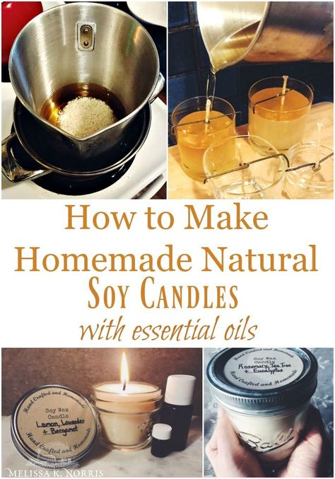 Diy Soy Candles Scented, Oil Candles Diy, Candle Stand Diy, Make Soy Candles, Essential Oil Candles Diy, Homestead Recipes, Candles At Home, Selling Essential Oils, Homemade Soy Candles