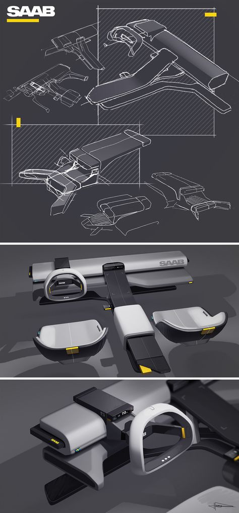 SAAB on Behance Concept Car Interior Sketch, Concept Car Interior Design, Concept Car Interior, Interior Sketches, Car Interior Sketch, Car Interior Design Sketch, Interior Design Sketch, Custom Car Interior, Car Interior Design