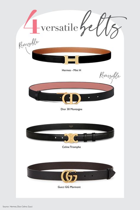 Gucci Belt Styling, Gucci Women Belt, H Belt Outfit Hermes, Best Belts For Women, 2024 Belt Trends, Classy Belts For Women, Must Have Belts For Women, Old Money Belts Women, Dior Belt Outfit