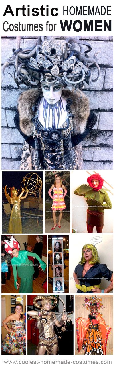 Awesome Artistic Homemade Costumes for Women… Enter the Coolest Halloween Costume Contest at http://ideas.coolest-homemade-costumes.com/submit/ Elaborate Halloween Costumes, Creative Halloween Costumes For Women, Halloween Costume Contest Winners, Coolest Costumes, Penguin Patch, Carnaval Make-up, Most Creative Halloween Costumes, Medusa Costume, Hallowen Ideas