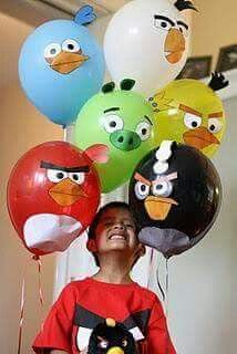 Balloons Bird Birthday Parties, Angry Birds Party, 5th Birthday Party Ideas, Party Themes For Boys, Bird Birthday, Bird Theme, Angry Bird, Bird Decor, Angry Birds