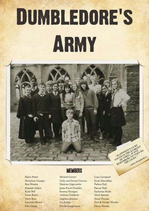 Dumbledore's Army Members! Harry Potter, Memes, E Cards, Dumbledore's Army, Ecards