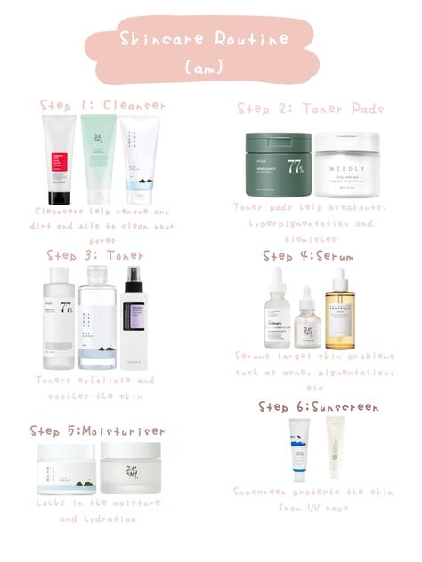 Skincare Routine Korean Skincare Routine Mornings, Combination Skin Routine Korean, Weekly Skin Care Routine, Combination Skin Routine, K Beauty Routine, Minimal Skincare, Korean Skin Care Secrets, Morning Skincare Routine, Skincare Secrets