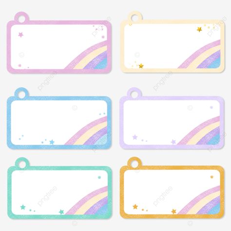 School Labels Printables, Powerpoint Designs, Name Template, Template Name, Labels Printables, Name Tag Templates, Name Tag Design, Brush Strokes Pattern, Rainbow Names