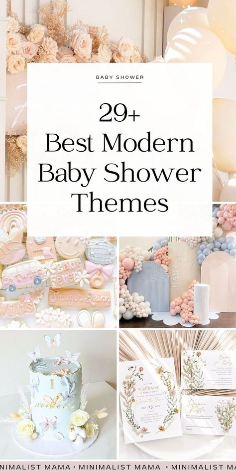 Searching for cute baby shower themes for 2024? These totally girly baby shower themes are all beautiful, modern, elegant and classy! If you're tired of hunting for unique baby shower themes, we've got all the inspo you need - from baby shower cakes, cookies, invitations, decorations and more - *these* are the baby girl shower themes I'm obsessing over! Baby Animals Baby Shower Theme, Girly Baby Shower Themes, Baby Shower Color Themes, Cute Baby Shower Themes, Modern Baby Shower Themes, Gender Neutral Baby Shower Themes, Unique Baby Shower Themes, Baby Shower Themes Neutral