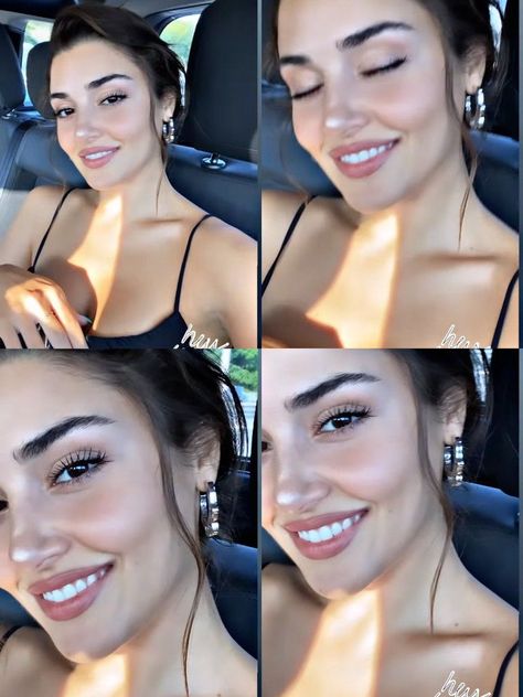 Hande Erçel Makeup, Hande Ercel Style, Perfect Teeth, Perfect Smile, Hande Erçel, Hande Ercel, Maquillaje Natural, Love Is In The Air, Teeth Whitening