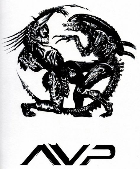 Alien vs Predator Recreation Comic Art Alien Vs Predator Art, Alien Vs Predator Tattoo, Predator Tattoo, Horror Memes, Predator Artwork, Hr Giger, Alien Vs Predator, Alien Vs, Laser Machine