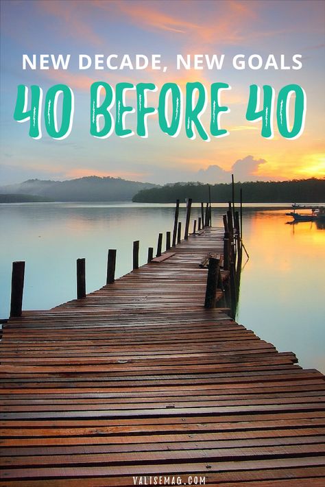 40 Before 40 – Forty Bucket List Goals to Accomplish Before My 40th Birthday! via @valerievalise/ 40 Year Old Bucket List, Countdown To 40 Birthday, 40th Birthday Bucket List, 40th Birthday Travel Ideas, 40 Before 40 List, Best 40th Birthday Trips, 40th Birthday Vacation Ideas, 40 Things To Do Before 40, Birthday Travel Ideas