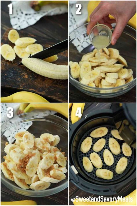 Air Fryer Banana Chips [Video] - Sweet and Savory Meals Dried Banana Chips Air Fryer, Air Fryer Fruit Chips, Airfryer Banana Chips, Banana Chips Airfryer, Banana Chips In Air Fryer, Banana Air Fryer, Air Fryer Banana Chips, Homemade Banana Chips, Banana Chips Recipe