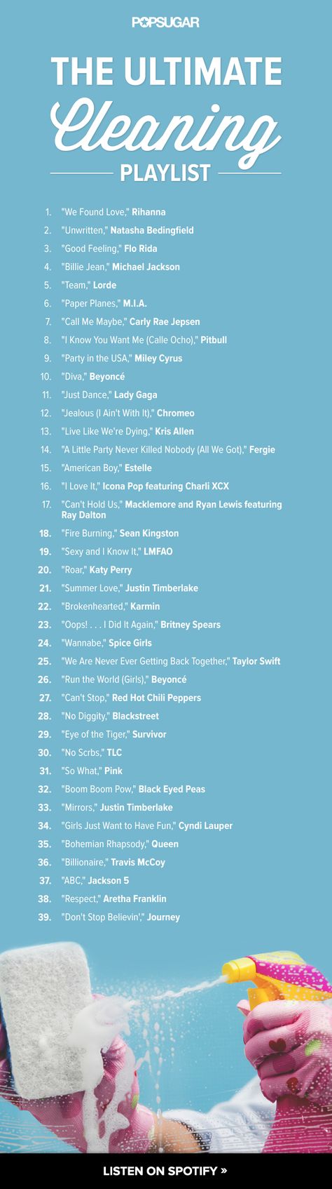 great music can help pass the time and even make cleaning fun. Blast these upbeat ditties in the background of your next tidying task, and it'll be over before you know it! Cleaning Playlist, Quotes Music, Song List, Music Mood, Mood Songs, Song Playlist, All Music, Music Love, Music Playlist