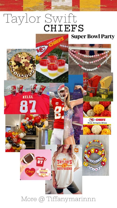 Travis Kelce. Taylor Swift. Super Bowl Party. Taylor Swift Super Bowl Party. Taylor Swift Chiefs Super Bowl Party. Taylor Swift Super Bowl Decor. Super Bowl Party Ideas. Kansas City Chiefs. Chiefs Super Bowl Party, Super Bowl Decor, Super Bowl Sunday Party, Super Bowl Party Ideas, Superbowl Party Decorations, Super Bowl Decorations, Taylor Boyfriend, Bowl Decor, Chiefs Super Bowl