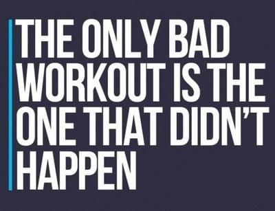 The only bad #workout is the one that didn't happen. #Fitness & workout motivation Powerlifting, Fitness Workouts, Fitness Quote, Quotes Fitness, Mental Training, Sport Motivation, Back Workout, I Work Out, Health Motivation