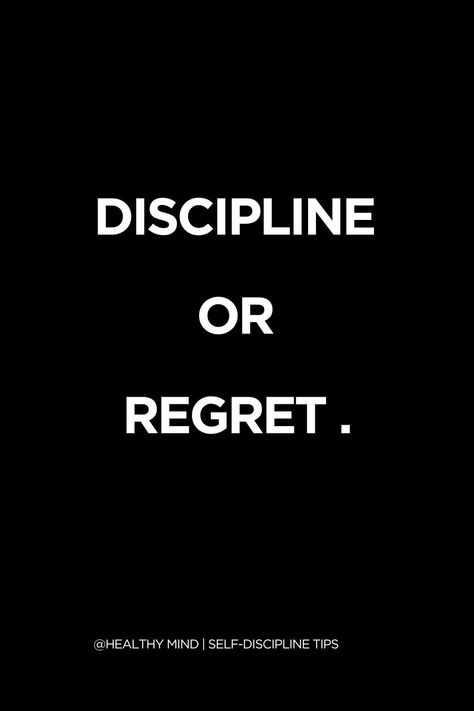 DISCIPLINE OR REGRET. #selfdiscipline #discipline #motivation #motivationalquote more in telegram Motivated Man Is Strong But Disciplined Man Is Deadly, Decipline Wallpaper Black, Discipline Or Regret Wallpaper, Discipline Aesthetic Wallpaper, Healthy Lifestyle Motivation Wallpaper, Discipline Pictures, Motivating Images, Self Discipline Aesthetic, Discipline Or Regret