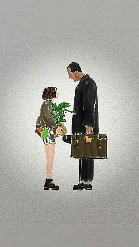 Leon Matilda Wallpaper, Leon The Professional Wallpaper, Matilda And Leon Art, Leon And Matilda, Matilda Wallpaper, Leon Wallpaper, Leon Matilda, The Professional Movie, Cute Egirl