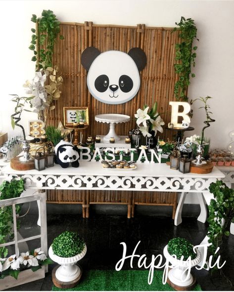 Panda Baby Shower Ideas, Panda Party Ideas, Panda Baby Shower Theme, Panda Birthday Theme, Panda Birthday Party Decorations, Panda Themed Party, Panda Theme, Panda Baby Showers, Panda Decorations