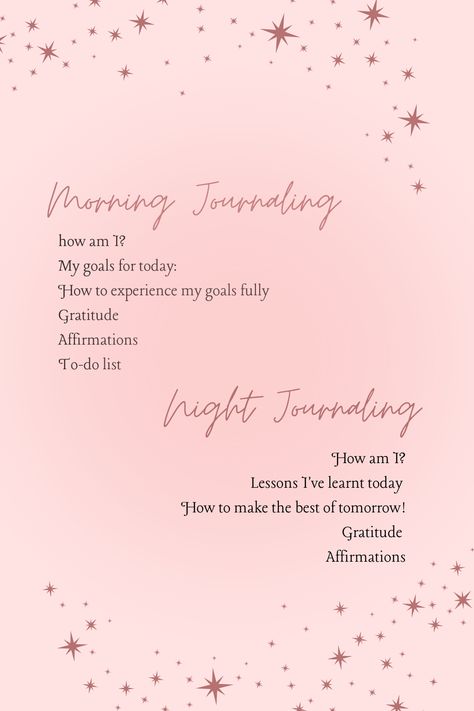 Reset and Refresh with these morning and night journaling prompts! Manifest and let your feeling flow freely with the relaxing power of journaling. Perfect for any time! Journal Prompts For Night Time, Night Time Journal Prompts, Night Journal Prompts, Night Reflection Journal, Night Journaling, Night Journal, Morning Journal Prompts, Night Reflection, Morning Journal