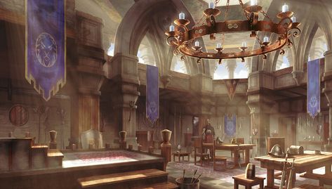 ArtStation - Guild lobby, silentfield . Anime Guild Building, Adventure Guild Art, Adventurers Guild Building, Guild Building Concept Art, Fantasy Guild Building, Guild Hall Fantasy Concept Art, Fantasy Guild Hall, Adventurers Guild Art, Guild Aesthetic