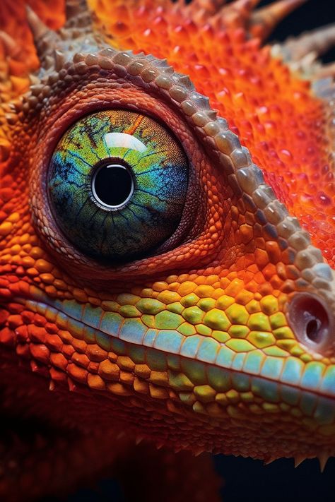 Animals Up Close, Animal Eye Close Up, Close Up Animal Photography, Animal Eye Art, Animal Eyes Photography, Close Up Animals, Animals Eyes, Chameleon Eyes, Reptile Eye