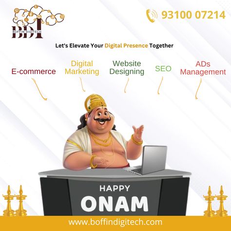 May the vibrant colors of Onam fill your business with joy and success. Join us on this festive occasion, and let's elevate your online presence to new heights. Happy Onam! . . . #HappyOnam #onamfestival2023 #OnamVibes #OnamSadhya #HarvestFestival #OnamTraditions #KeralaCulture #OnamCelebration #PookalamArt #OnamJoy #OnamMemories #FestivalOfKerala #OnamGreetings #DigitalMarketingExcellence #StrategyInAction #TargetAudienceInsights Onam Greetings, Onam Sadhya, Onam Celebration, Website Ads, Happy Onam, Design Management, Harvest Festival, Target Audience, Online Presence