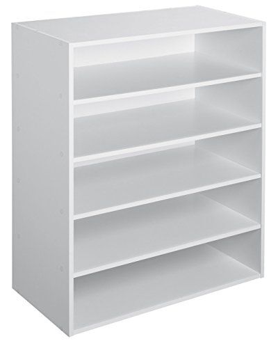 ClosetMaid 1565 Stackable 5Shelf Organizer White >>> Find out more about the great product at the image link. Organisation, Cheap Office Furniture, Closet Planning, Stackable Shoe Rack, White Closet, Diy Shoe Rack, Closet Hacks Organizing, Shoe Storage Rack, Shoe Shelves