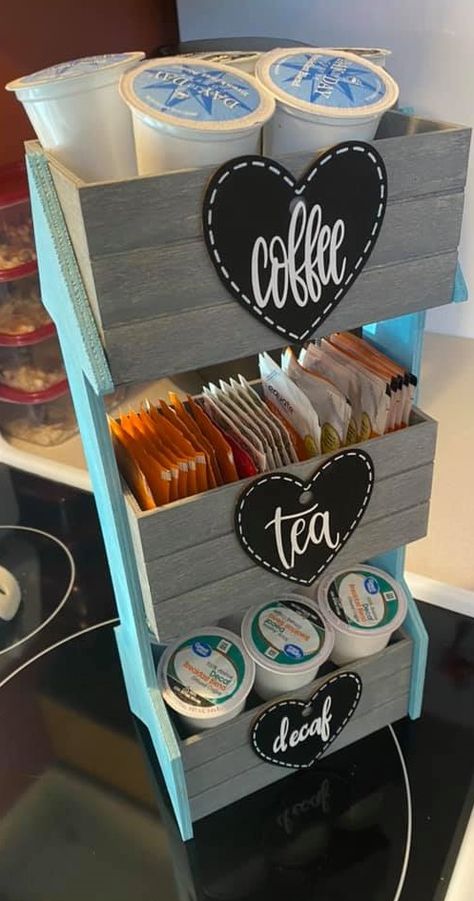 Coffee Bar Organizer, Dollar Tree Diy Organization, Dollar Tree Organization, Craft To Make, Dollar Store Diy Organization, Cute Craft, Dollar Store Diy Projects, Arrow Sign, Dollar Store Hacks