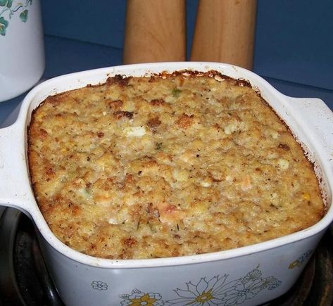 Grandma's guid recipes 🎂 | CORNBREAD DRESSING Dressing Recipes Thanksgiving, Bread Dressing, Timmy Time, Dressing Recipes Cornbread, Cornbread Mix, Cornbread Dressing, Stuffing Recipes, Holiday Cooking, Dressing Recipe