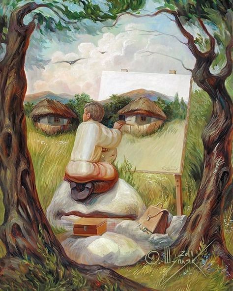 See more 'Pareidolia' images on Know Your Meme! Optical Illusion Paintings, Illusion Paintings, Self Portrait Art, Optical Illusion Drawing, Funny Artwork, Art Zine, Easy Acrylic Painting, Arte Peculiar, Art Tools Drawing