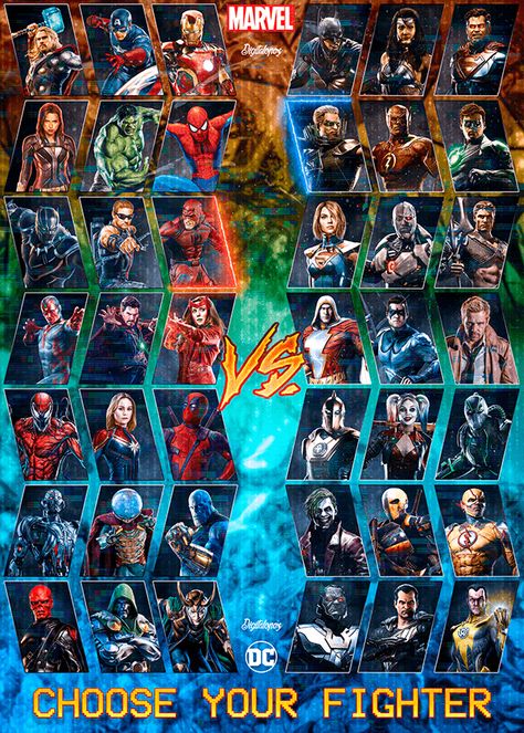 Marvel Vs Dc Wallpapers, Avengers Vs Justice League, Iron Man Poster, Dc Comics Vs Marvel, Choose Your Fighter, Marvel Facts, Avengers Characters, Marvel Characters Art, Avengers Comics