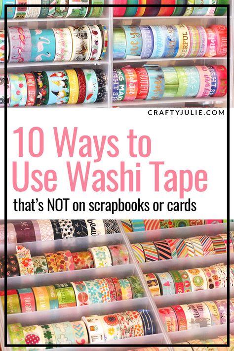 Easy Washi Tape Crafts, Crafts With Washi Tape Diy, Washing Tape Ideas, Washi Tape Crafts To Sell, Washi Tape Decorating, Decorative Tape Ideas, Washitape Journal Ideas, Wash Tape Ideas, Washi Journal Ideas